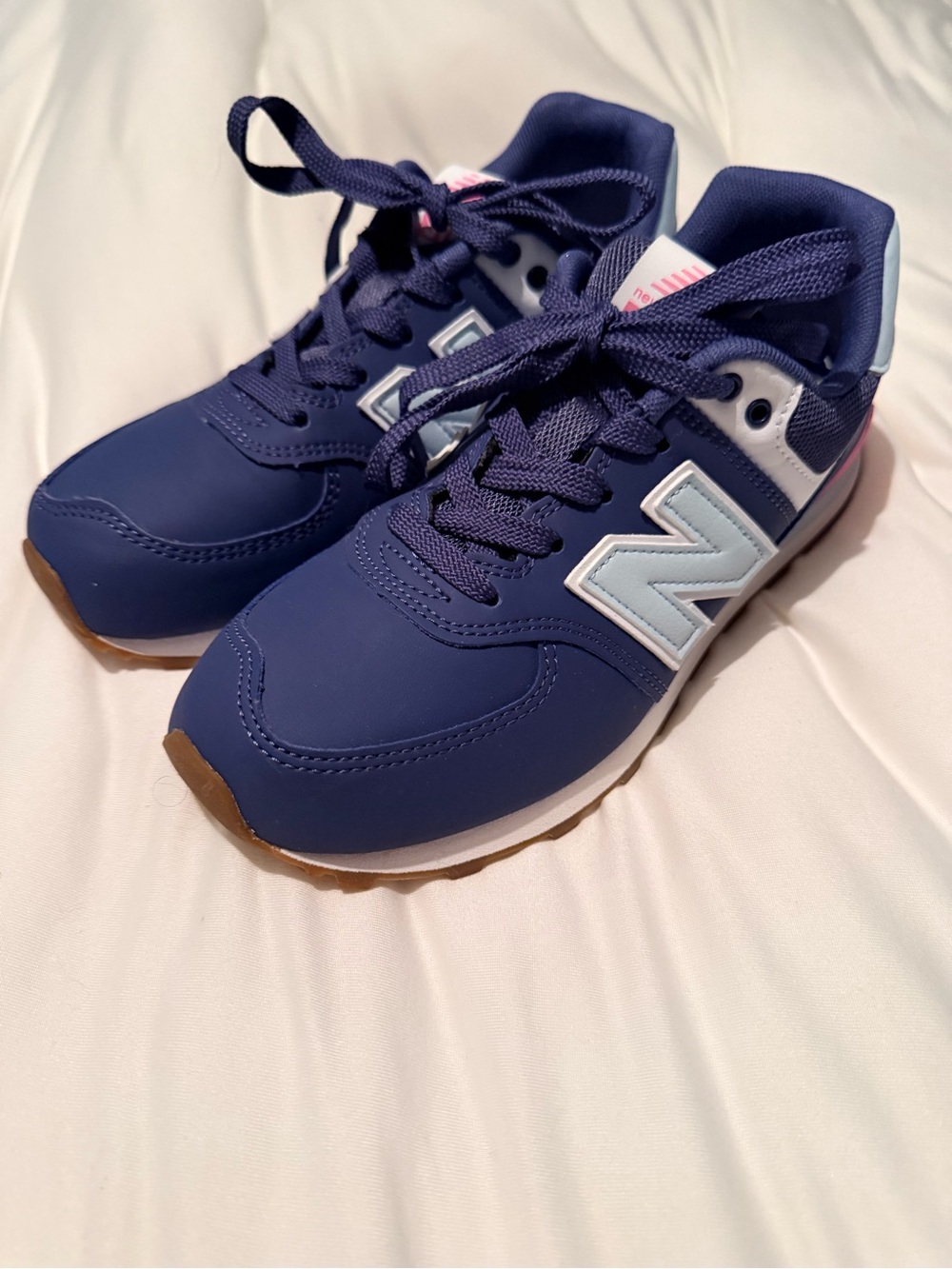 New Balance Kids' Navy Athletic Sneakers